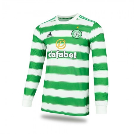 Koszulka Celtic Domowe Stroje Piłkarskie 2021/22 Długi Rękaw